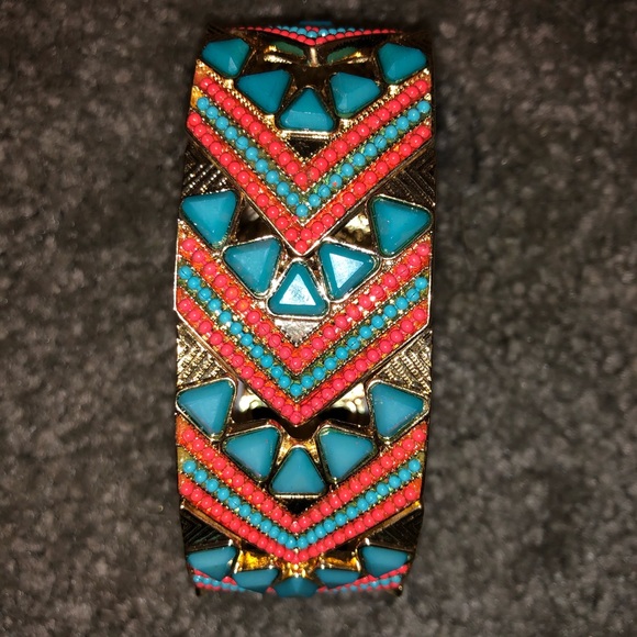 Multicolored Tribal  Bracelet - Picture 1 of 3